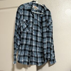 Free Planet blue flannel
